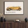 1933 Lincoln V-12 Phaeton, American Car, Car Enthusiast Decor, Gallery Matte