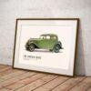 1933 Lincoln Coupe, American Car, Car Enthusiast Decor, Gallery Matte