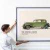 1933 Lincoln Coupe, American Car, Car Enthusiast Decor, Gallery Matte