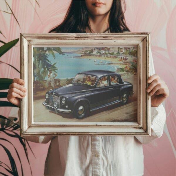 Rover P4 Print, - Vintage Car Poster, Automobile Art, Gallery Matte