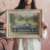Rover P4 Print - Vintage Car Wall Art, Car Lover Gift, Gallery Matte