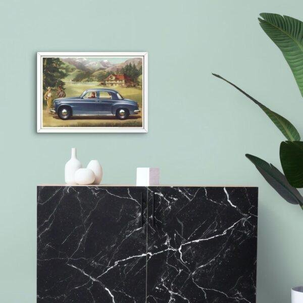 Rover P4 Print - Vintage Car Wall Art, Car Lover Gift, Gallery Matte