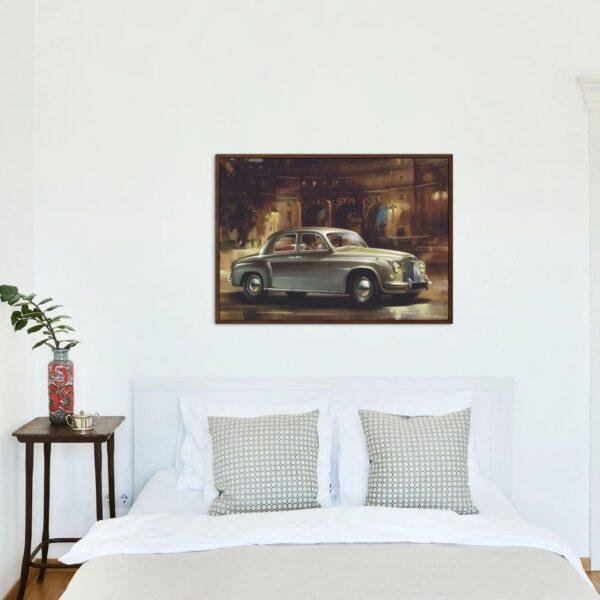 Rover P4 Print - Vintage Car Wall Art, Car Lover Gift, Gallery Matte