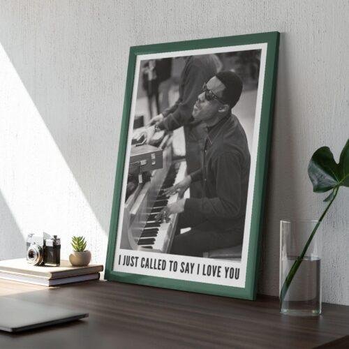 Jazz Poster Stevie Wonder Amsterdam, 1967 - Music Lover Gift, Gallery Matte