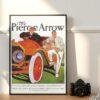 Vintage Car Poster - Pierce-Arrow Dual Valve Six, Automobile Art, Gallery Matte