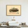 Vintage Car Poster Nash Rambler, American Motors, Car Enthusiast, Gallery Matte