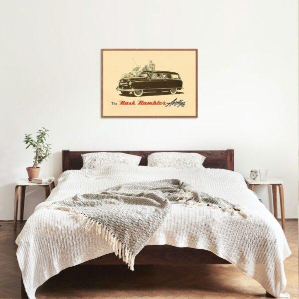 Vintage Car Poster Nash Rambler, American Motors, Car Enthusiast, Gallery Matte