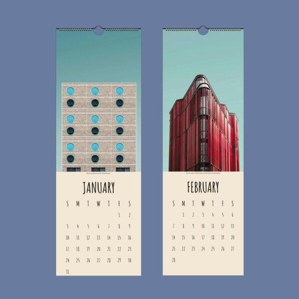 Modern Architecture Wall Calendar