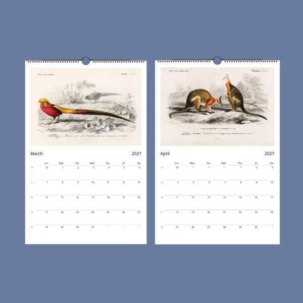 African Wildlife Wall Calendar