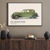1933 Lincoln Coupe, American Car, Car Enthusiast Decor, Gallery Matte