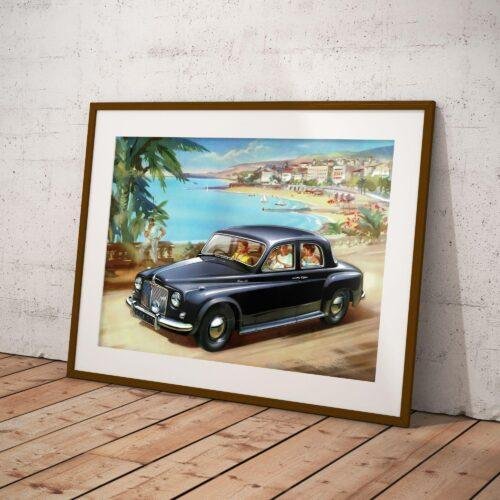 Rover P4 Print, - Vintage Car Poster, Automobile Art, Gallery Matte