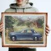 Rover P4 Print - Vintage Car Wall Art, Car Lover Gift, Gallery Matte