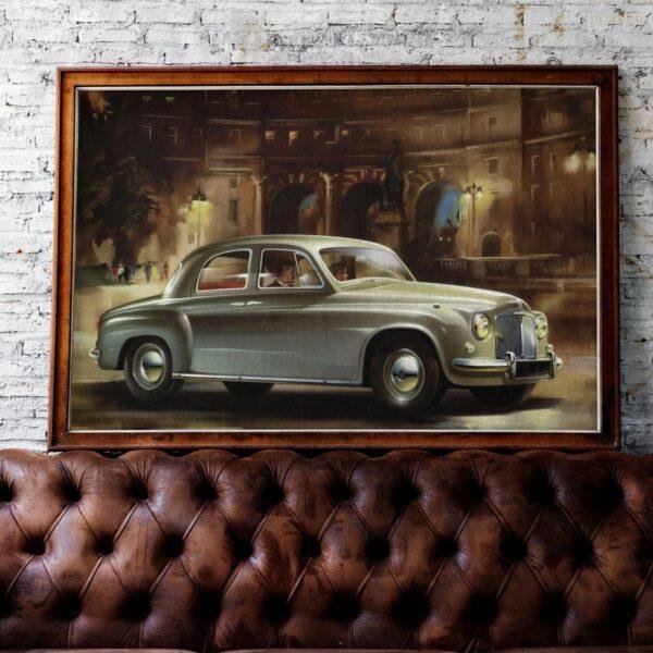 Rover P4 Print - Vintage Car Wall Art, Car Lover Gift, Gallery Matte