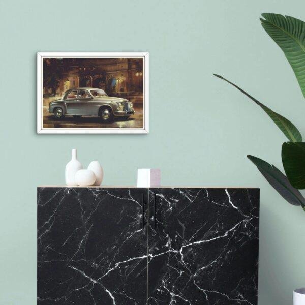 Rover P4 Print - Vintage Car Wall Art, Car Lover Gift, Gallery Matte