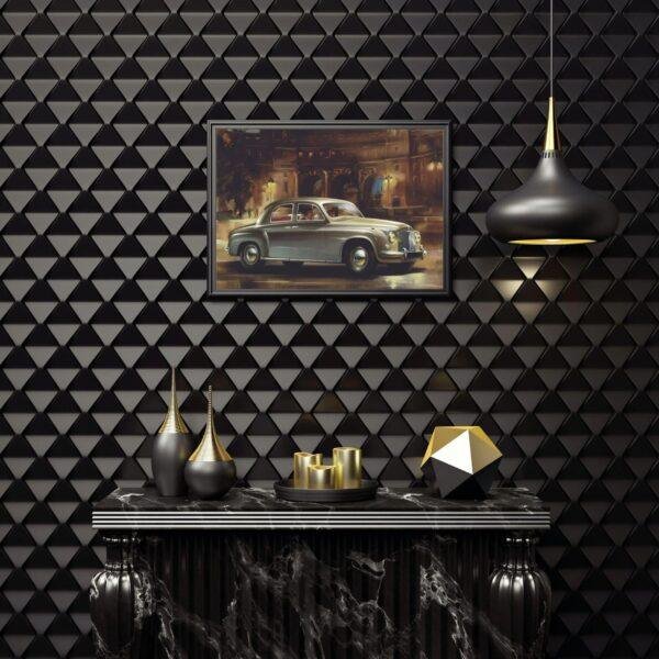 Rover P4 Print - Vintage Car Wall Art, Car Lover Gift, Gallery Matte