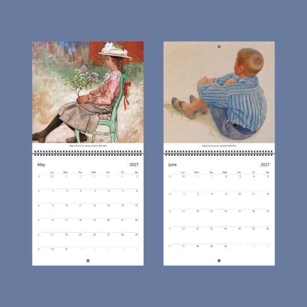Carl Larsson Wall Calendar