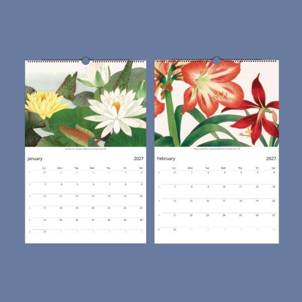 Eastern Elegance Wall Calendar