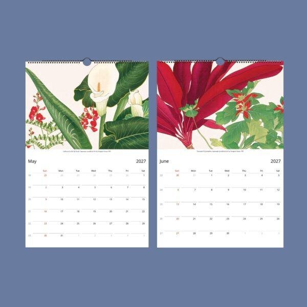 Eastern Elegance Wall Calendar