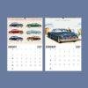2027 wall calendar featuring vintage De Soto car advertisements