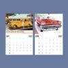 2027 vintage car calendar showing May and June pages