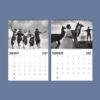2027 wall calendar featuring vintage black and white photography