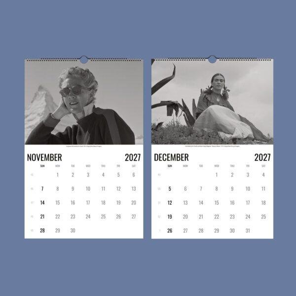 2027 wall calendar showing November and December months