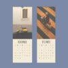 November and December wall calendars featuring vintage scooter photos