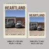 Heartland 2027 wall calendar featuring vintage Route 66 trucks