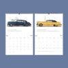 2027 vintage classic car wall calendar May and June