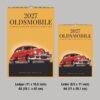 2027 Oldsmobile classic car wall calendar two sizes