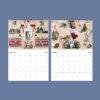 2027 wall calendar September October vintage collage artwork