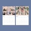 2027 wall calendar with Gothic collage art for January and February