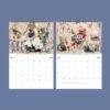 2027 wall calendar May and June pages with collage art