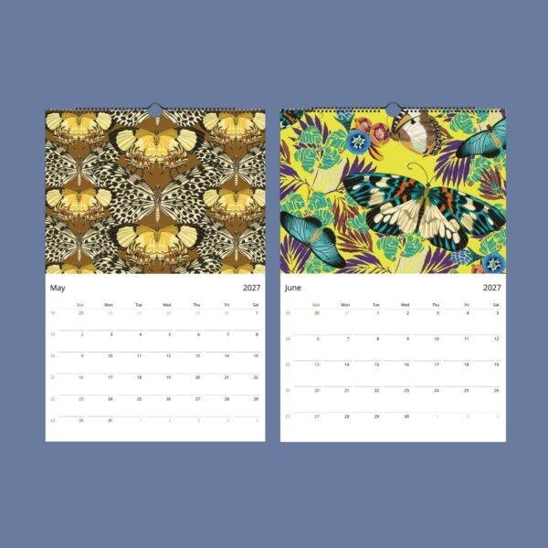 Art Deco Butterfly Wall Calendar