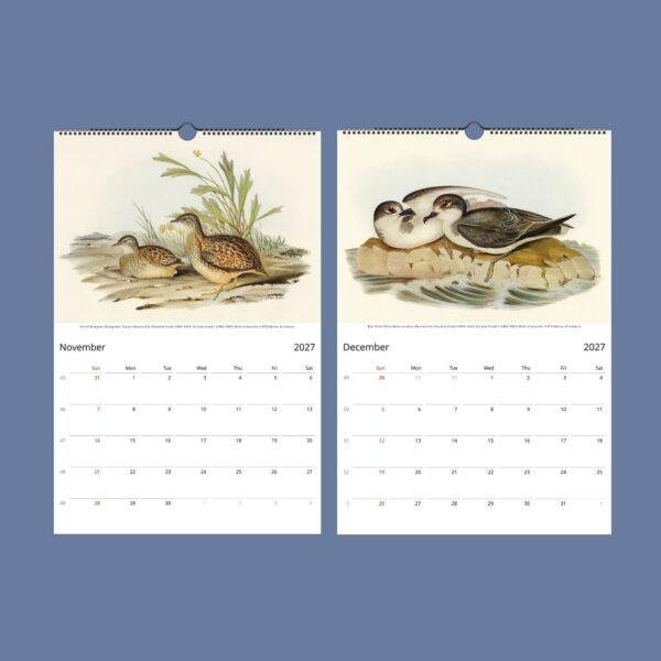Bird Watching John Gould Wall Calendar