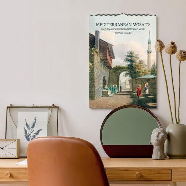 Mediterranean Art Wall Calendar – Luigi Mayer, Ancient Empire Illustrations, Semi-Glossy Paper