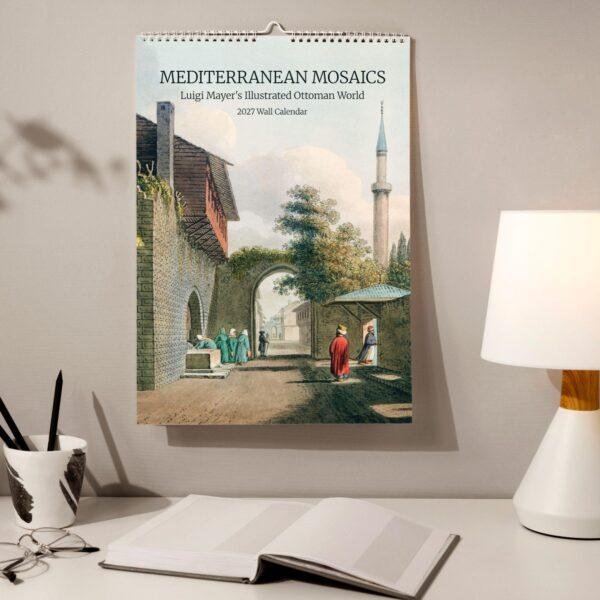 Mediterranean Art Wall Calendar – Luigi Mayer, Ancient Empire Illustrations, Semi-Glossy Paper