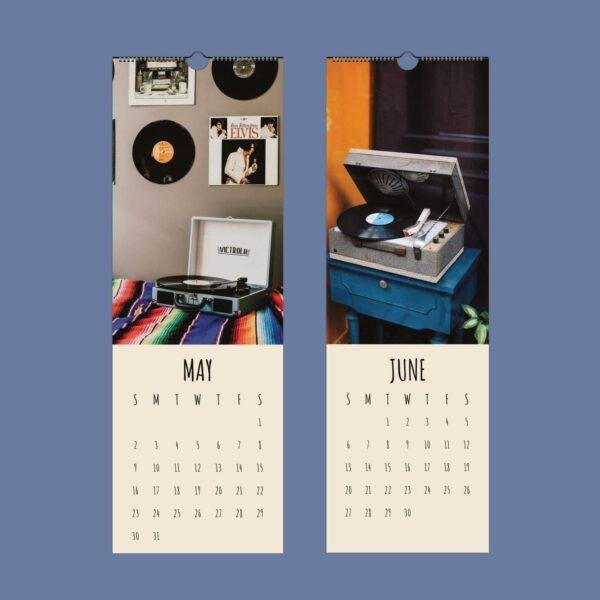 Record Player Wall Calendar