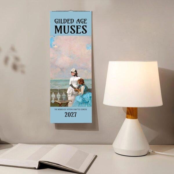 2027 Gilded Age Muses wall calendar featuring Victorian women painting