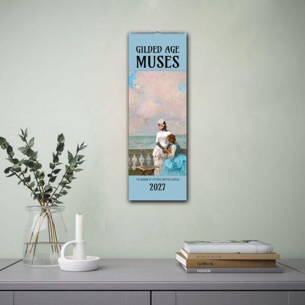Gilded Age Muses 2027 wall calendar featuring Victorian women painting
