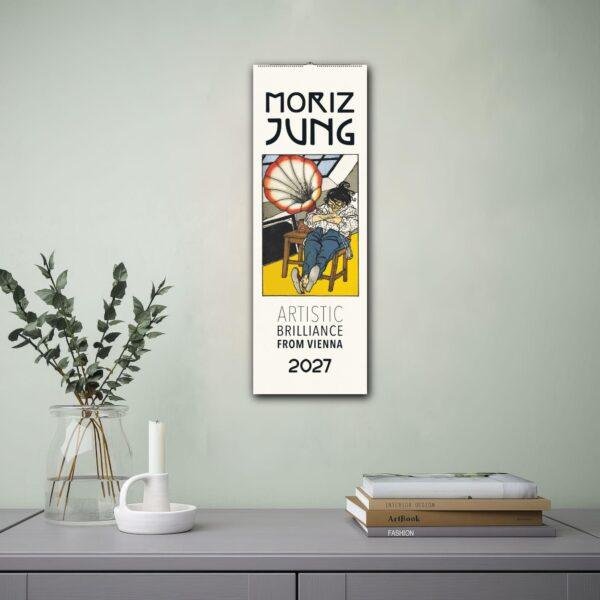 Moriz Jung 2027 art calendar hanging on wall