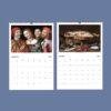 2027 wall calendar featuring classic art paintings with cats