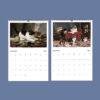 2027 wall calendar featuring classic cat paintings for November December