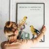 Botanical Parrot Print
