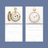 2027 wall calendar featuring antique pocket watches May June