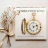 2027 pocket watches wall calendar with dried flowers