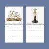 2027 wall calendar featuring antique clocks for November and December