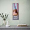 Birthday calendar with golden retriever wearing party hat