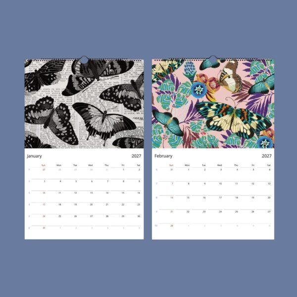 Art Deco Butterfly Wall Calendar