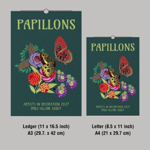 Art Deco Butterfly Wall Calendar
